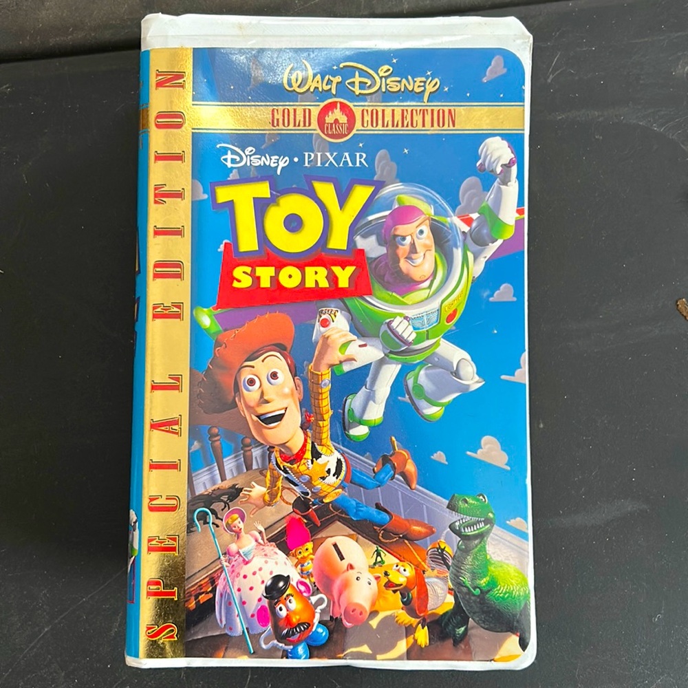 Vintage late 90’s “Toy Story” Movie. VCR tape. Maybe watched twice.